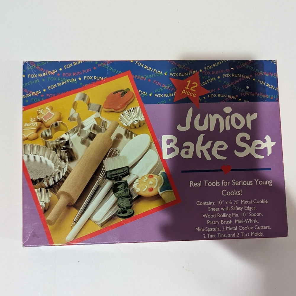 New Fox Run 12 PC. Junior Bake Set. real tools for serious Young Cooks
